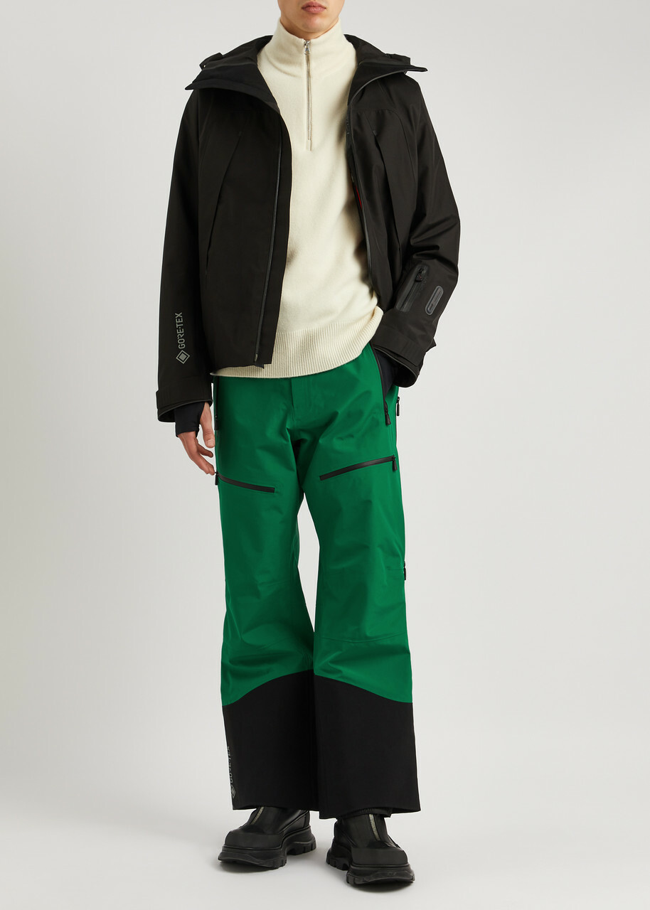 Moncler Grenoble Panelled Gore-tex ski Trousers Green