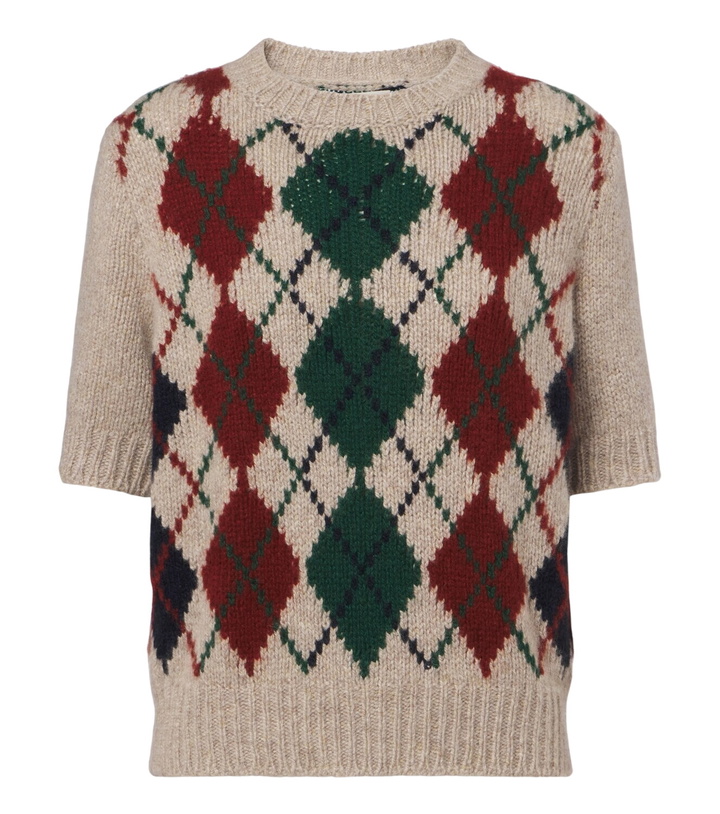 Photo: Khaite Lisa argyle cashmere and mohair sweater
