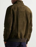 Boglioli - Suede Bomber Jacket - Brown