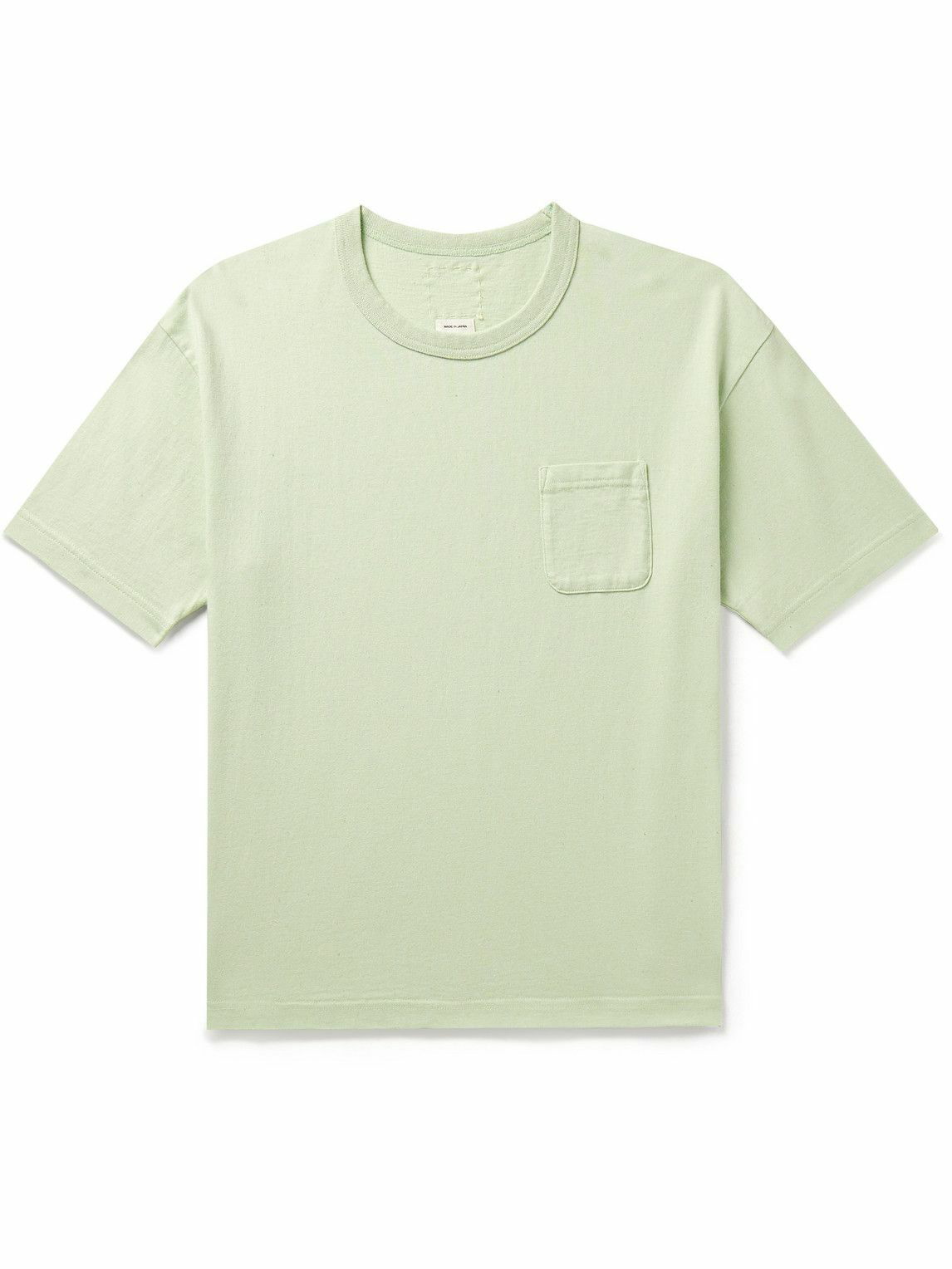 Visvim - Jumbo Cotton and Cashmere-Blend Jersey T-Shirt - Green Visvim