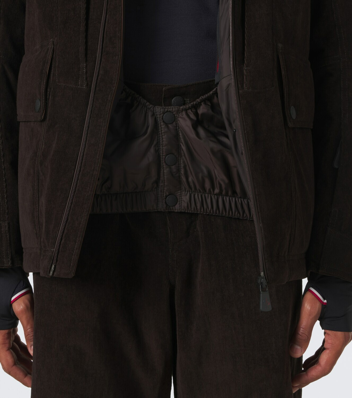 Moncler Grenoble Airolo cotton corduroy ski jacket