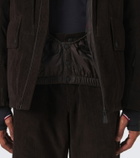 Moncler Grenoble Airolo cotton corduroy ski jacket