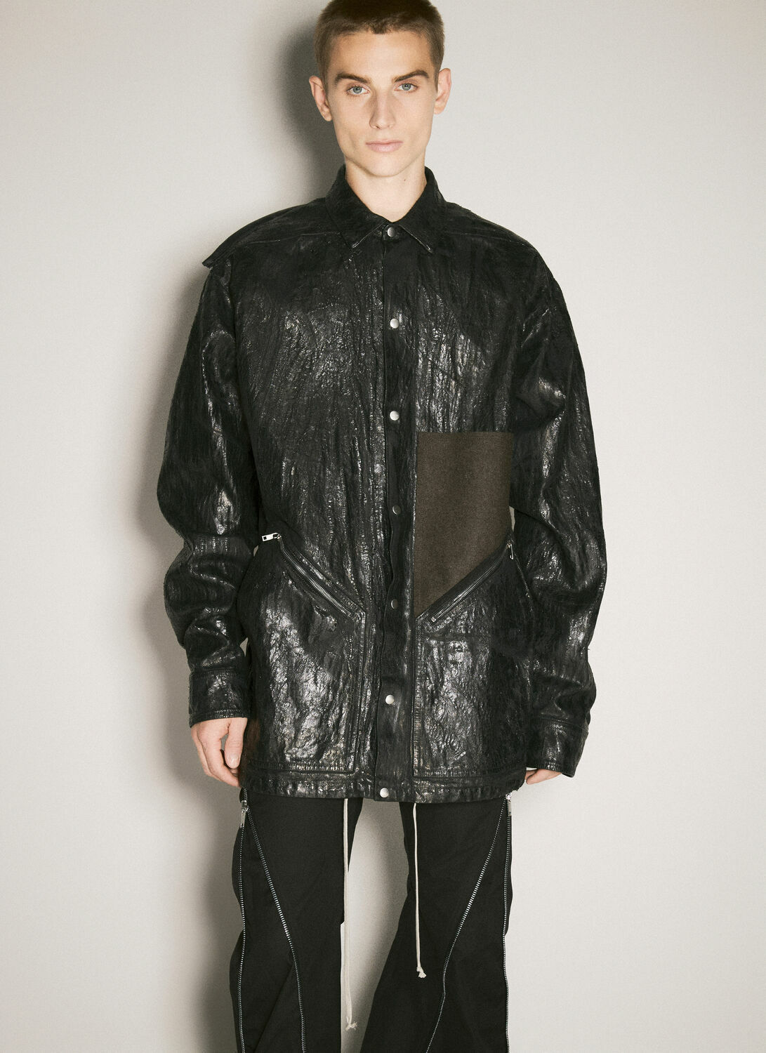 Rick Owens Distressed Denim Jacket