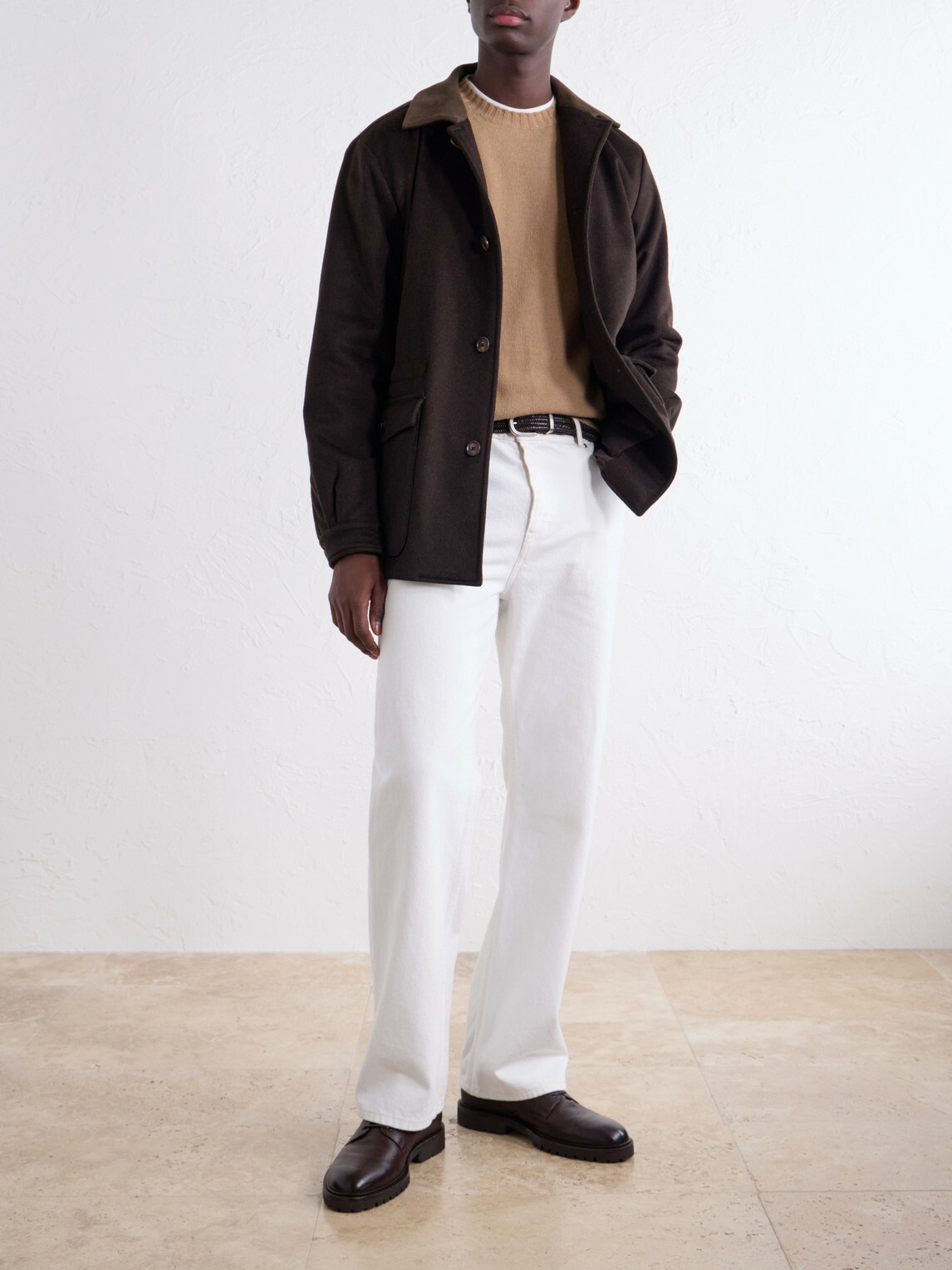 De Petrillo - Merino Wool and Cashmere-Blend Sweater - Brown