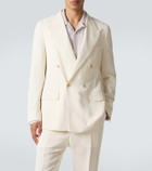 Umit Benan Pietro silk and cotton-blend suit jacket