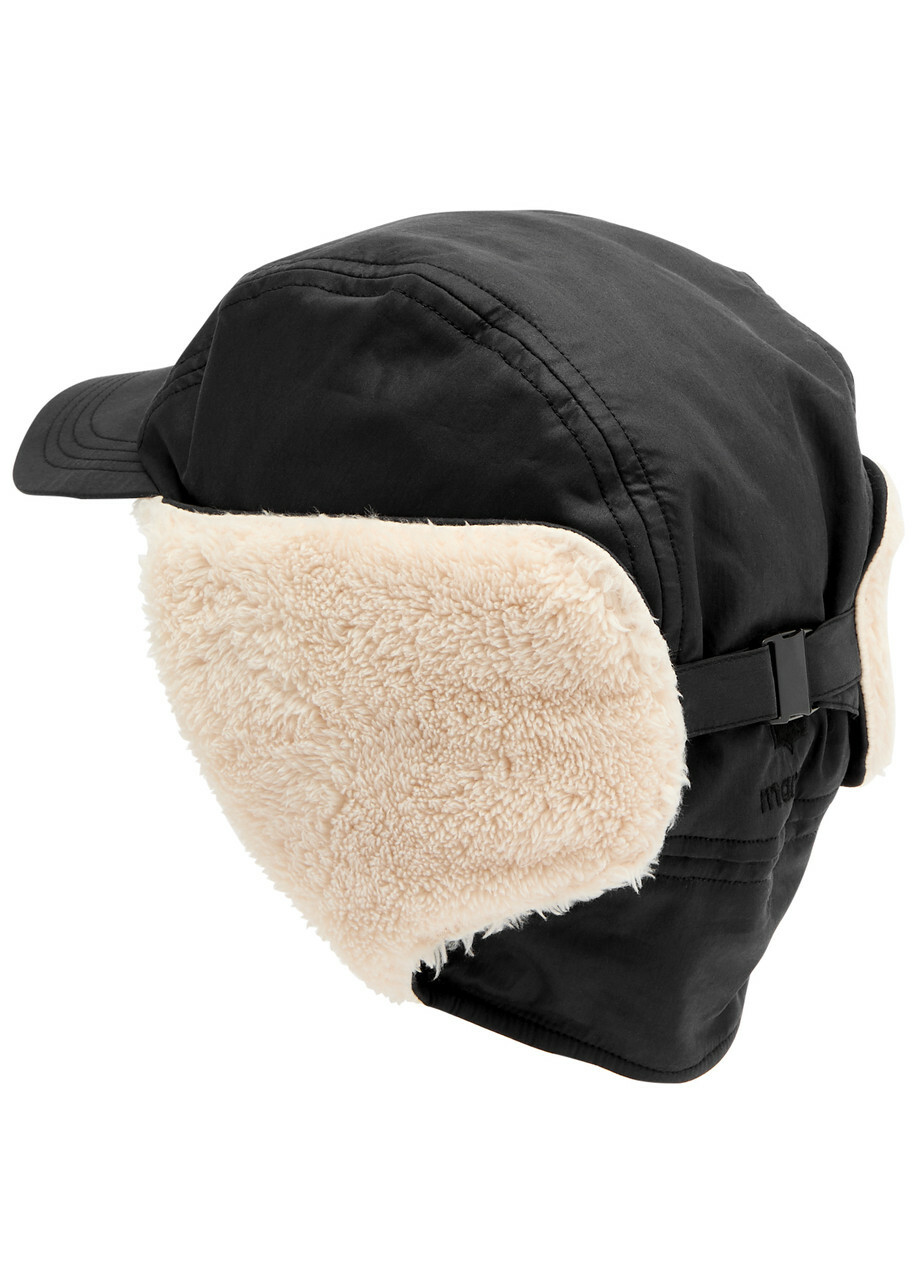 Isabel Marant Karda Reversible Cotton-blend cap Black