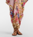 Camilla Floral silk kaftan