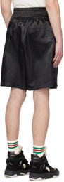 A PERSONAL NOTE 73 Black Drawstring Shorts