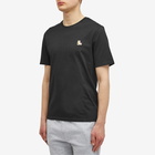 Maison Kitsuné Men's Chillax Fox Patch Regular T-Shirt in Black