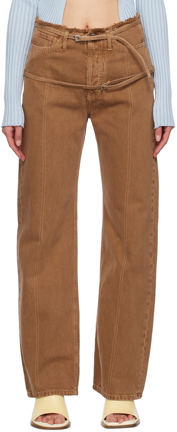 Jacquemus Brown Le Chouchou 'Le De Nîmes Caraco' Jeans Jacquemus
