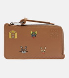 Loewe x Louis Wain Cats leather card holder