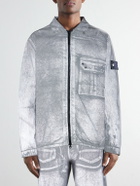 Stone Island - DENIM Corroded Bull Denim-TC Overshirt - Gray