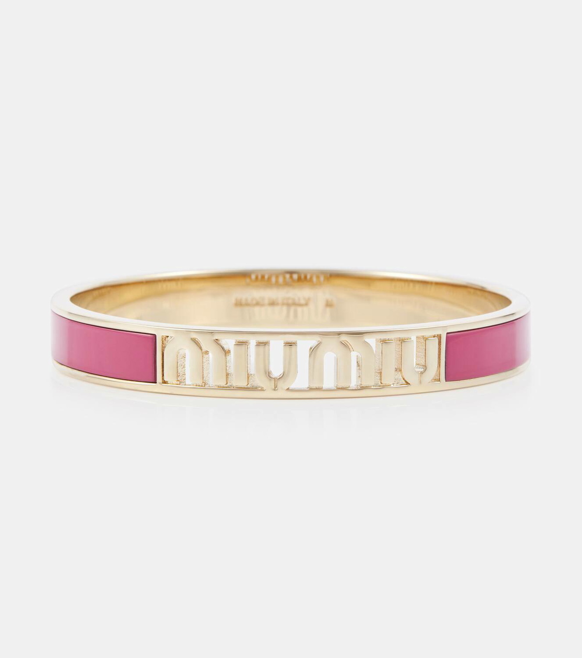 Miu Miu Logo enameled bracelet