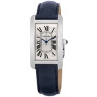 Cartier Tank Americaine Automatic Silver Dial Mens Watch WSTA0018