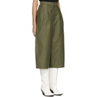 Junya Watanabe Green Wide-Leg Trousers