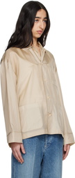 Carven Beige Silk Shirt