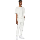 Essentials White Reflective Fleece Lounge Pants