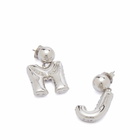 Marc Jacobs Women's Mj Balloon Earrings in Silver