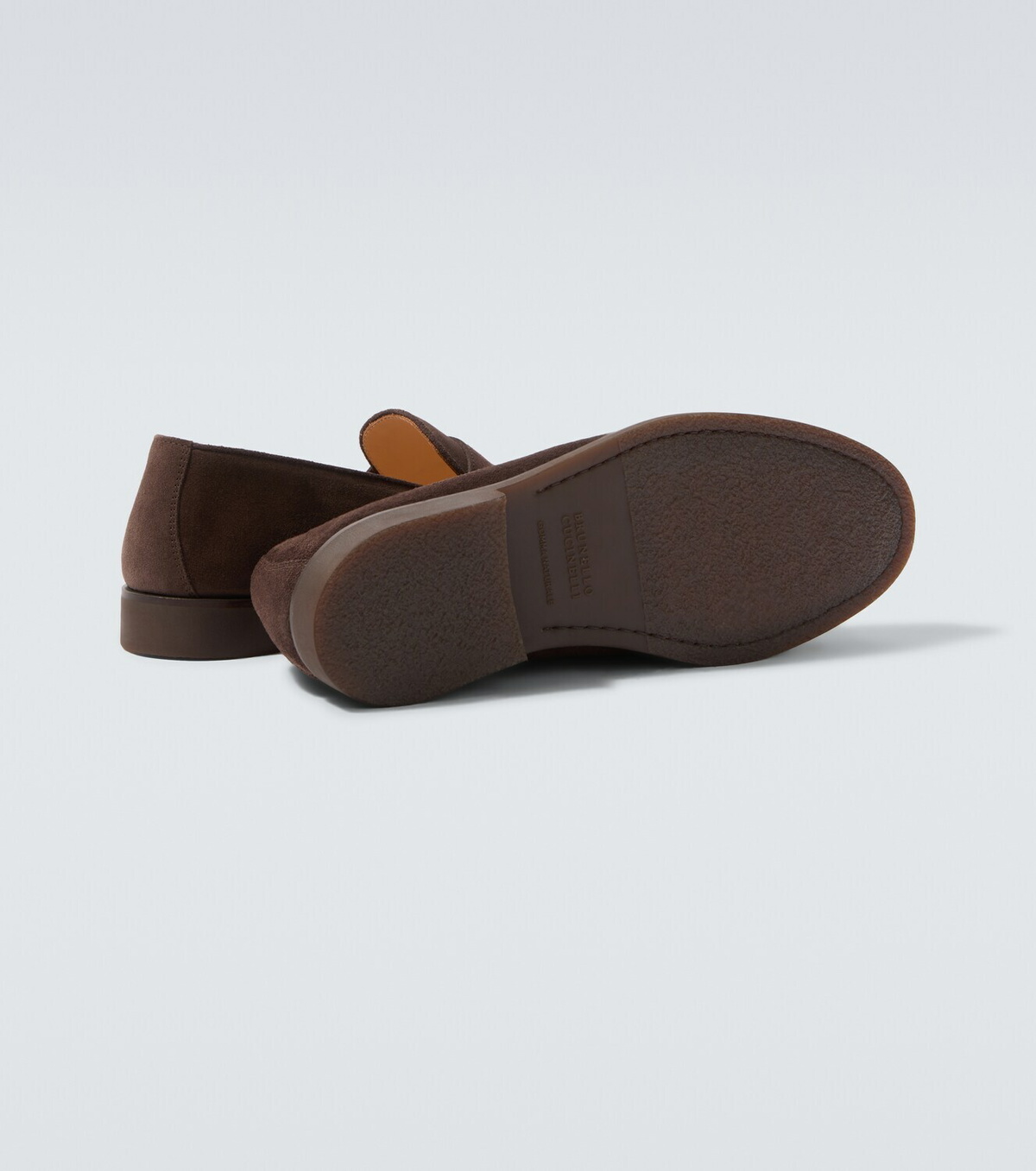 Brunello Cucinelli Suede penny loafers