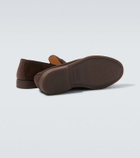 Brunello Cucinelli Suede penny loafers