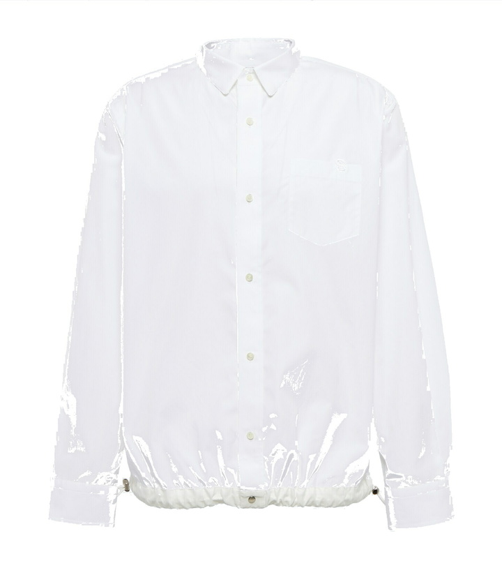 Photo: Sacai - Thomas Mason cotton poplin shirt