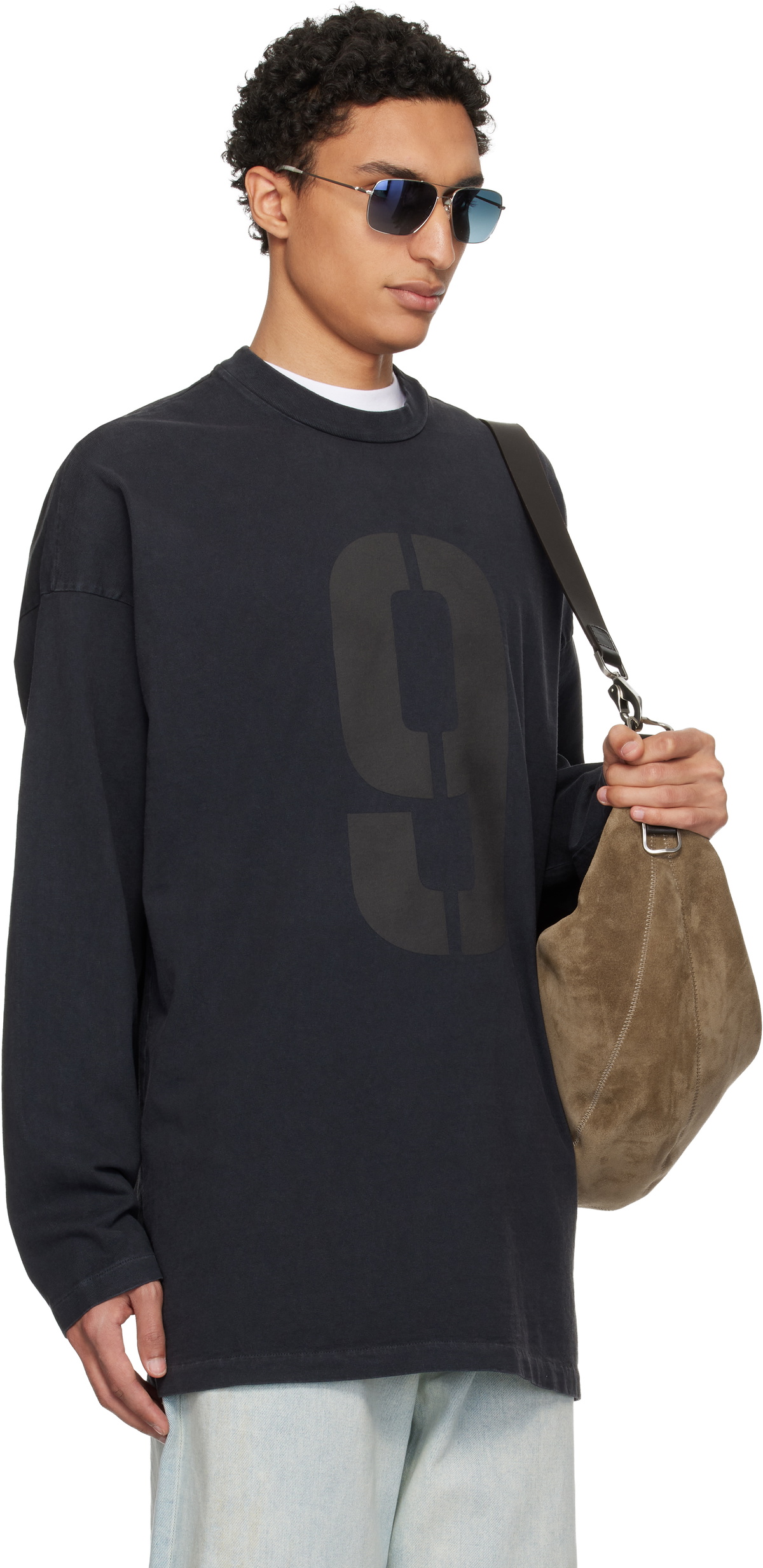 Fear of God Black '9' Long Sleeve T-shirt