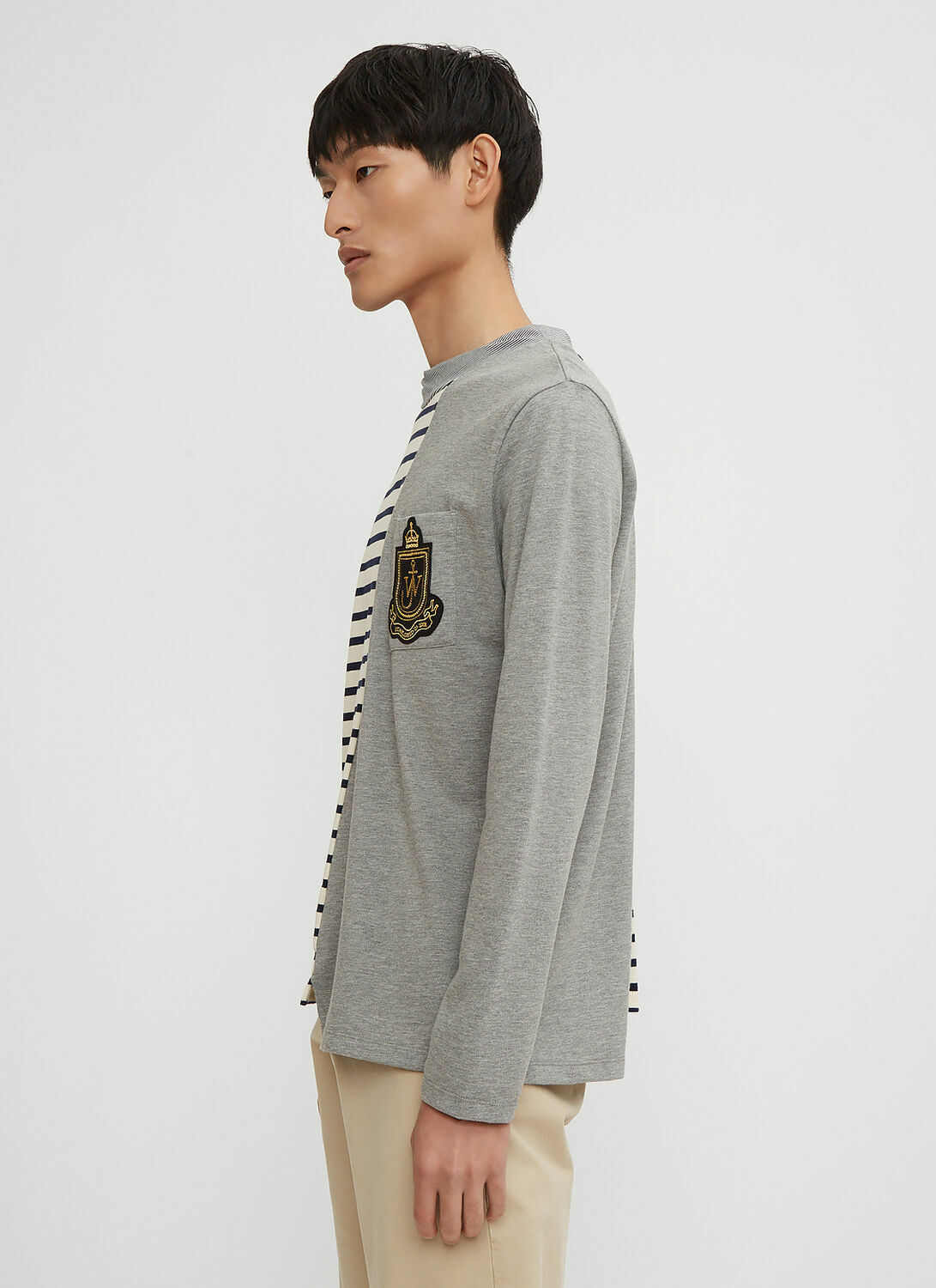 JW Anderson Panelled Breton Long Sleeve T-Shirt