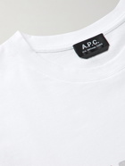 A.P.C. - Natael Printed Cotton-Jersey T-Shirt - White