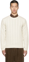 BEAMS PLUS 5 Gauge Cable Knit Sweater