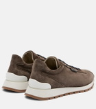 Brunello Cucinelli Monili suede sneakers