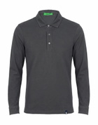 Drumohr Mens Polo shirt in Gunmetal