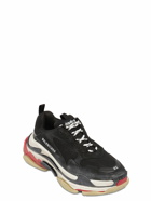 BALENCIAGA - Triple S Suede, Leather & Mesh Sneakers