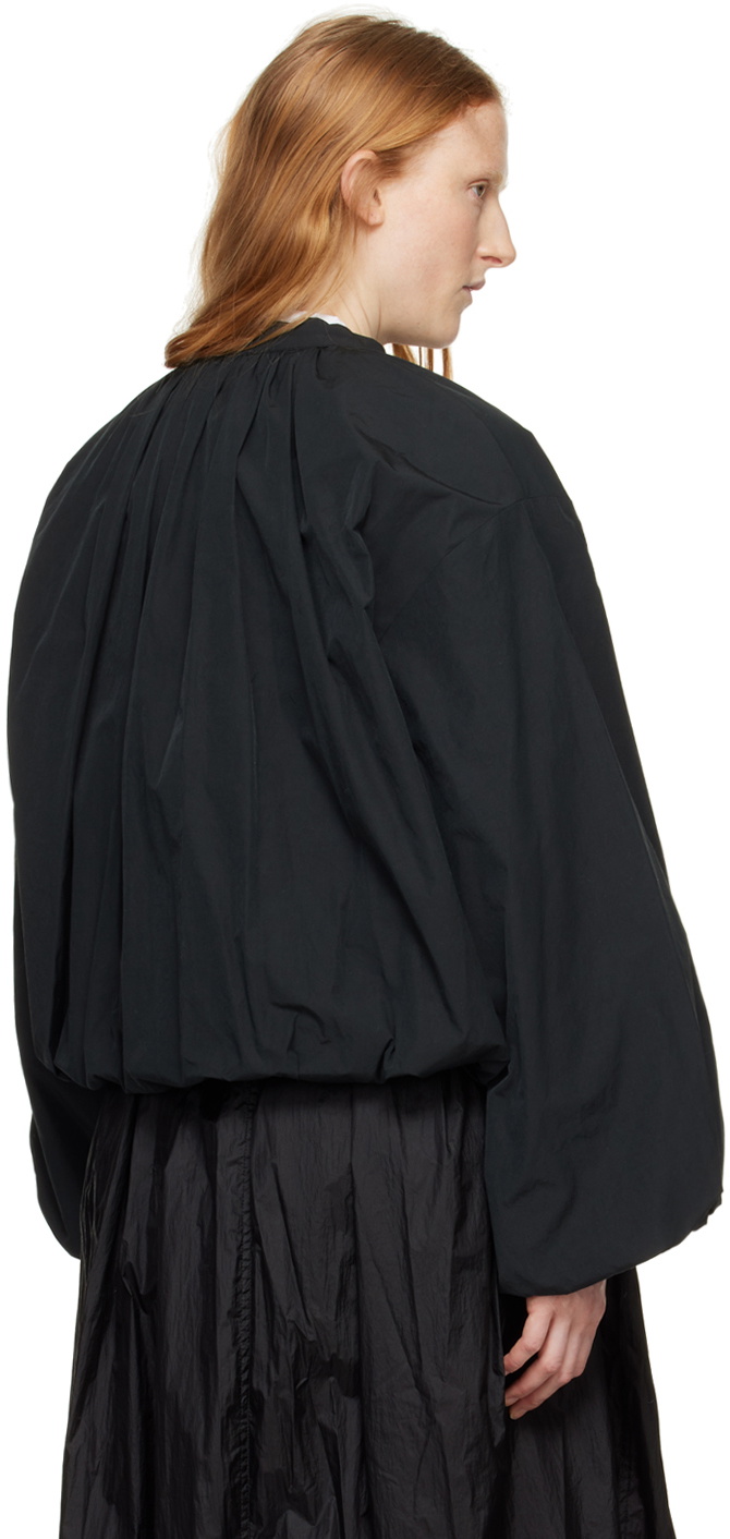 AMOMENTO Black Shirred Jacket