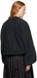 AMOMENTO Black Shirred Jacket