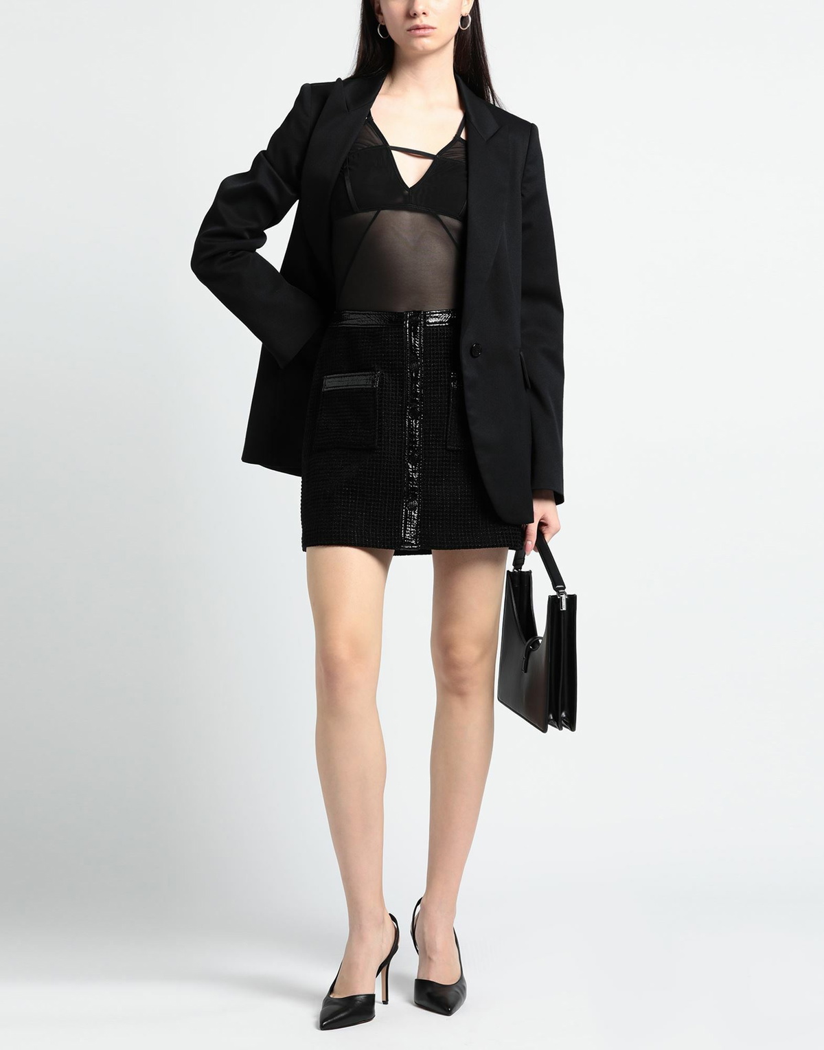 Maje Womens Mini skirt in Black