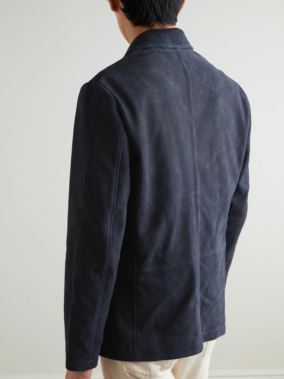 Mr P. - Suede Blazer - Blue