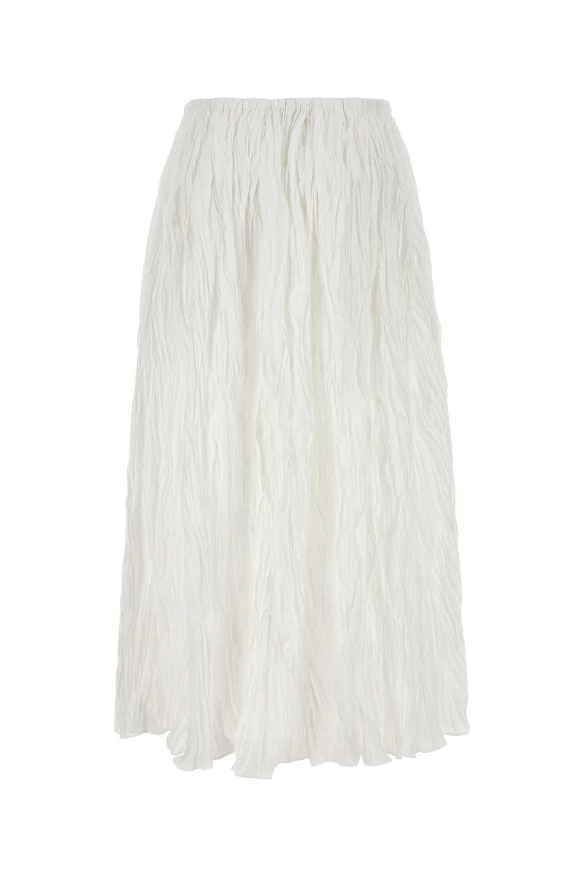 Co White Polyester Blend Skirt