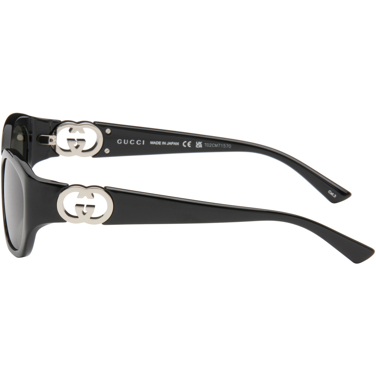Gucci Black Hailey Round Sunglasses