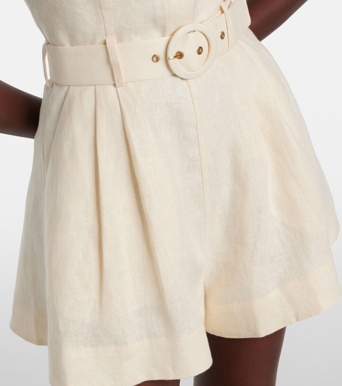 Zimmermann Awaken halterneck linen romper