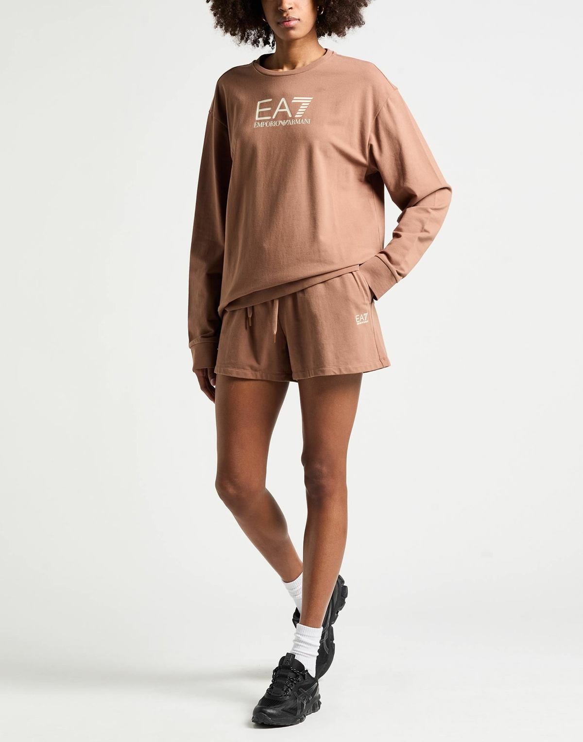 Ea7 Womens Tracksuit Light brown