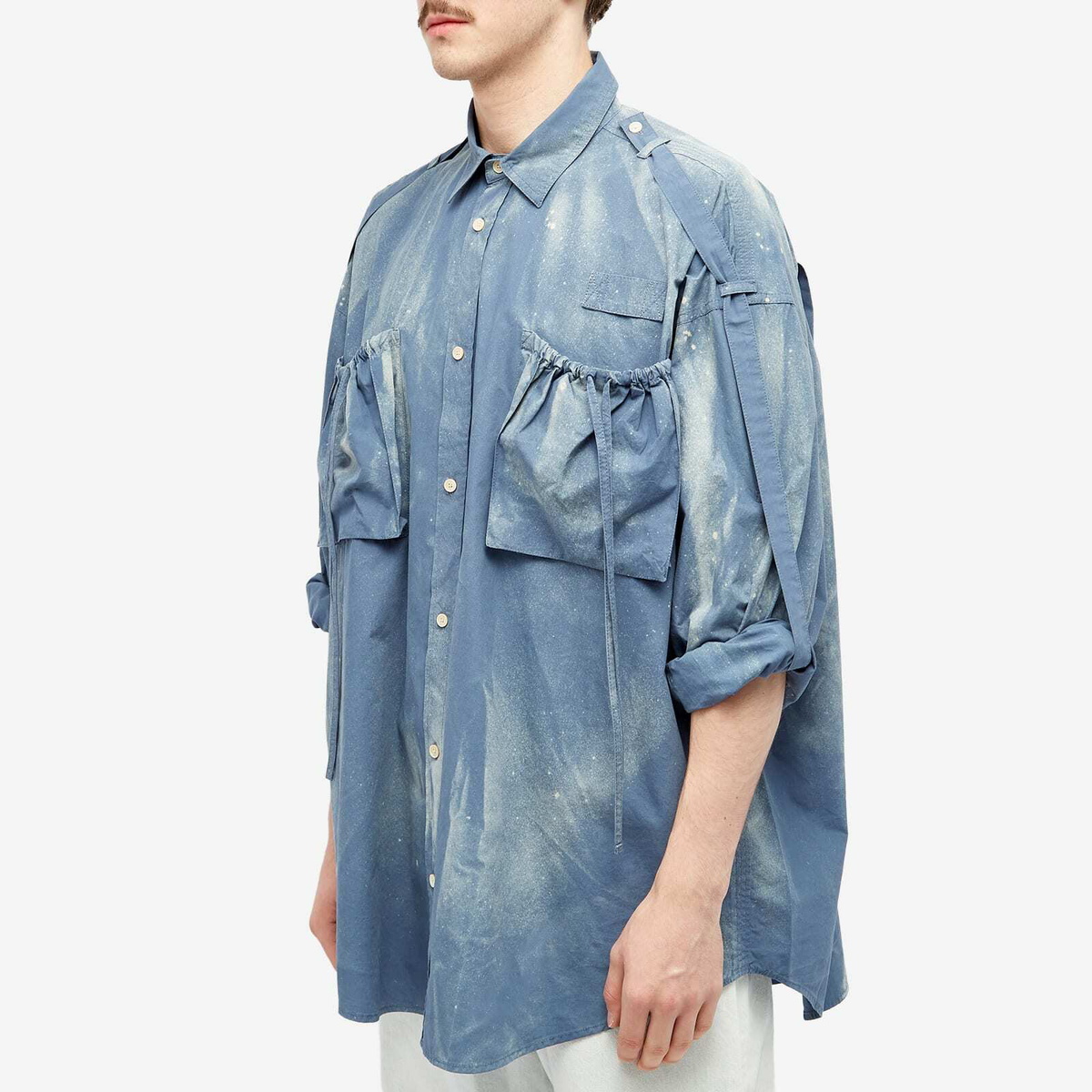 Acne Studios Men's Setaro Poplin Shirt in Mid Blue Acne Studios - Main Image