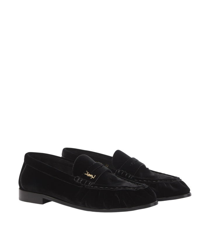 Photo: Saint Laurent Le Loafer velvet penny loafers