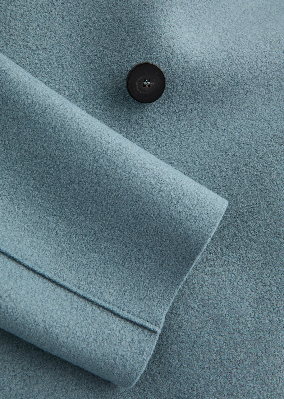 Harris Wharf London Double-breasted Wool Jacket Grey