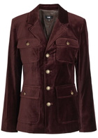 Paige Reign Velvet Jacket Aubergine
