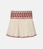 Marant Etoile Picadilia embroidered cotton miniskirt