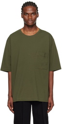 LEMAIRE Khaki Patch Pocket T-Shirt