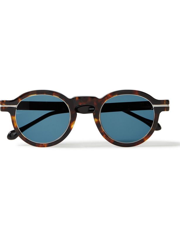 Photo: MATSUDA - Round-Frame Tortoiseshell Acetate and Titanium Sunglasses