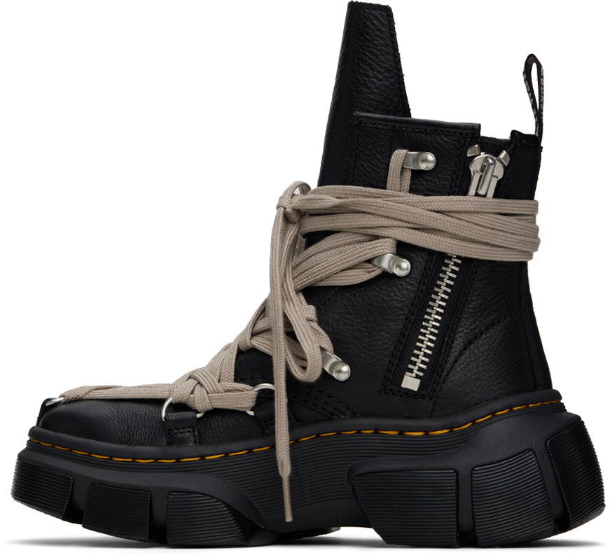 Rick Owens Black Dr. Martens Edition 1460 DMXL Mega Lace Boots