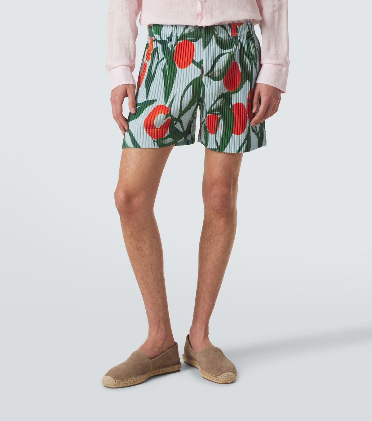 Homme Plissé Issey Miyake Pleated printed shorts