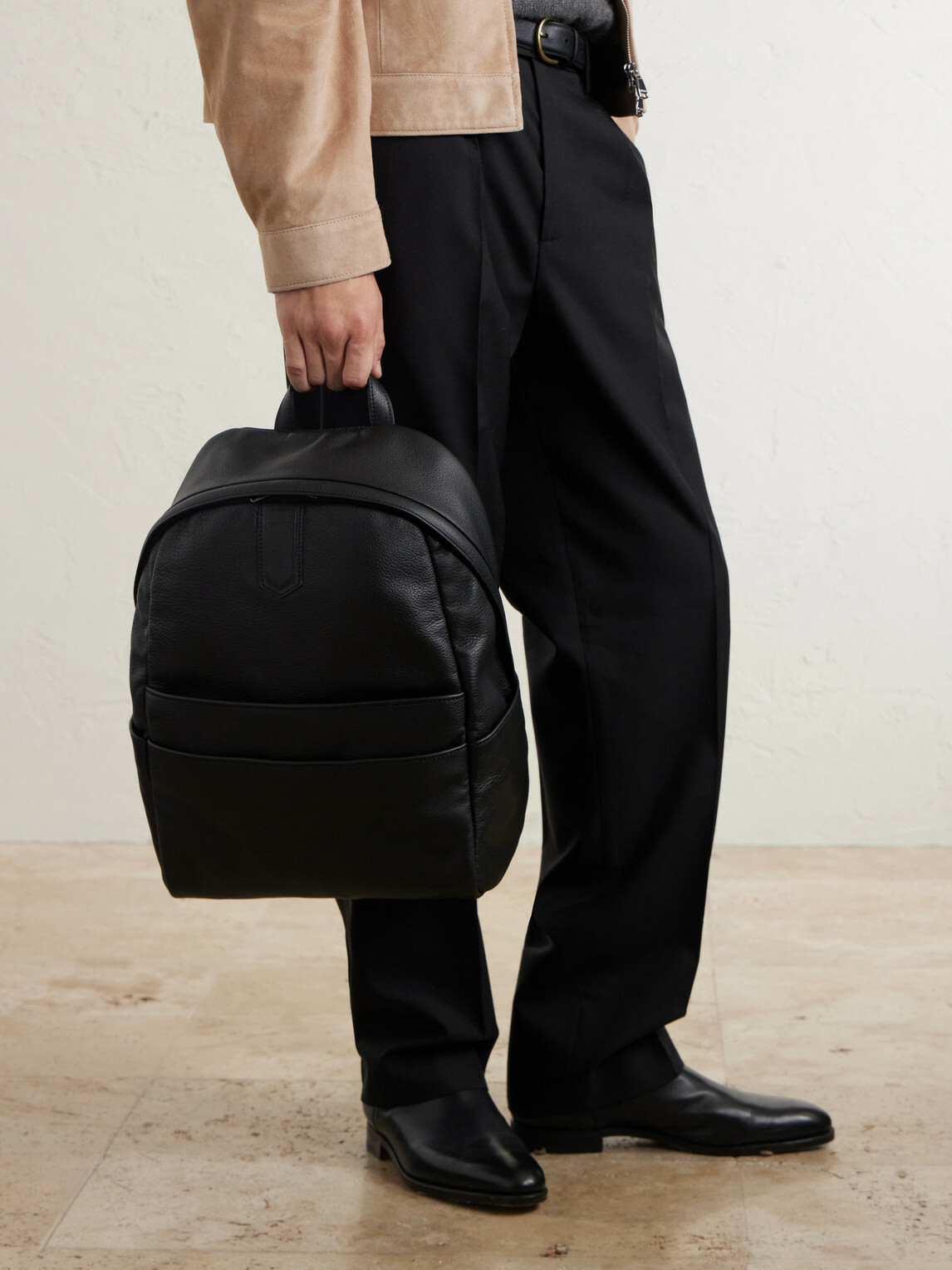 Canali - Full-Grain Leather Backpack